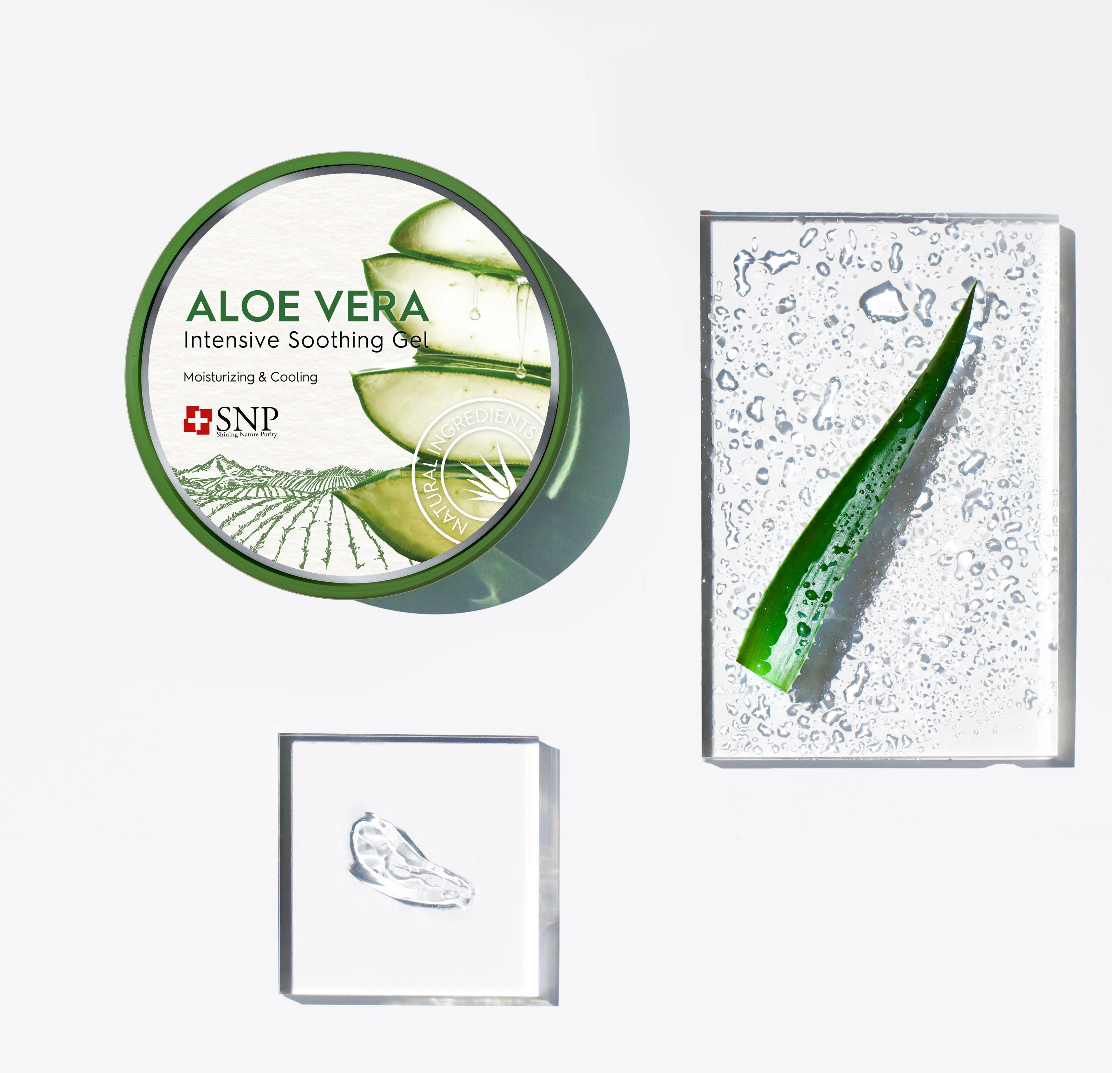 SNP Aloe Vera Gel Гель для лица и тела алоэ вера смягчающий увлажняющий освежающий, 300 г