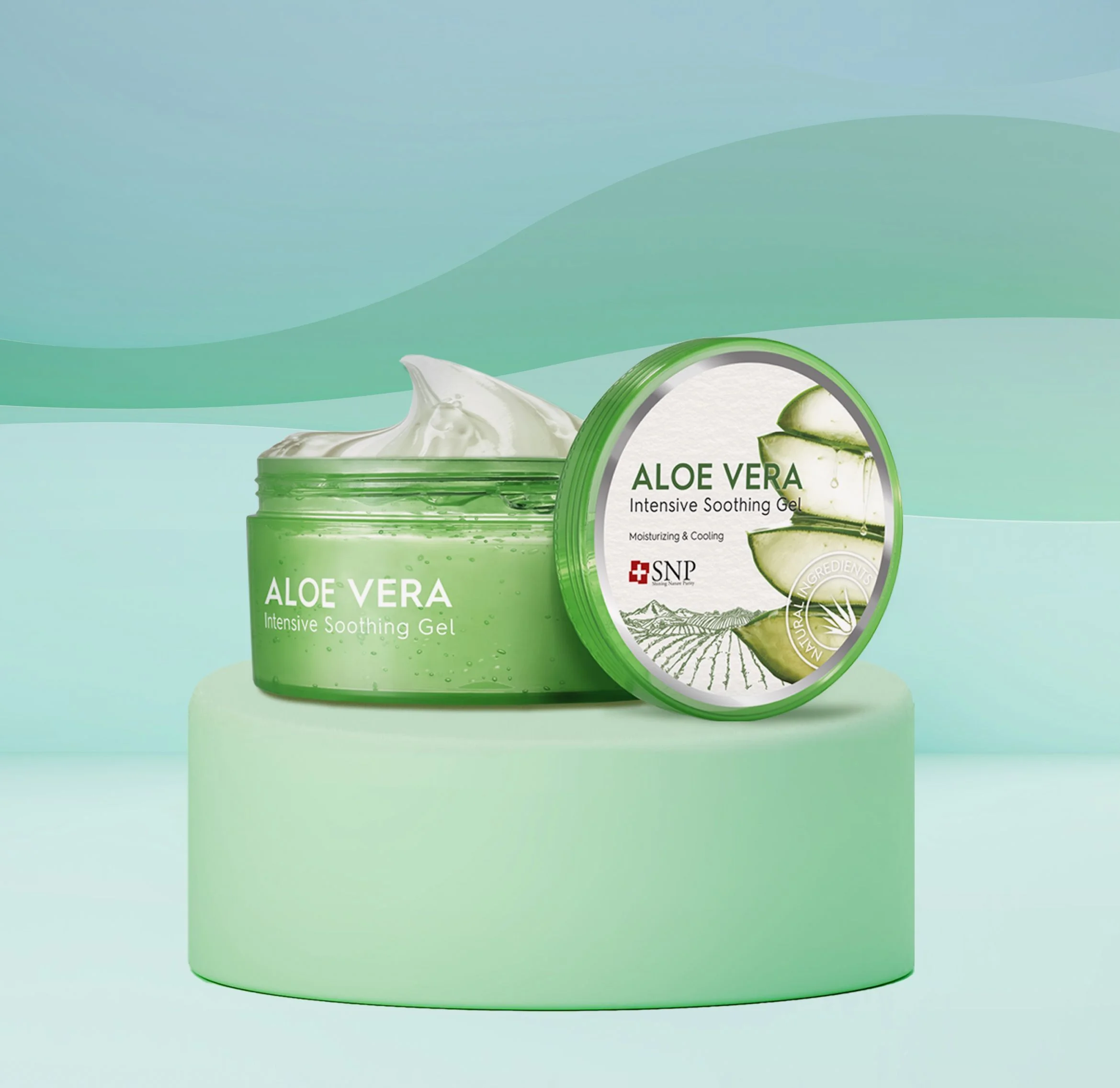 SNP Aloe Vera Gel Гель для лица и тела алоэ вера смягчающий увлажняющий освежающий, 300 г