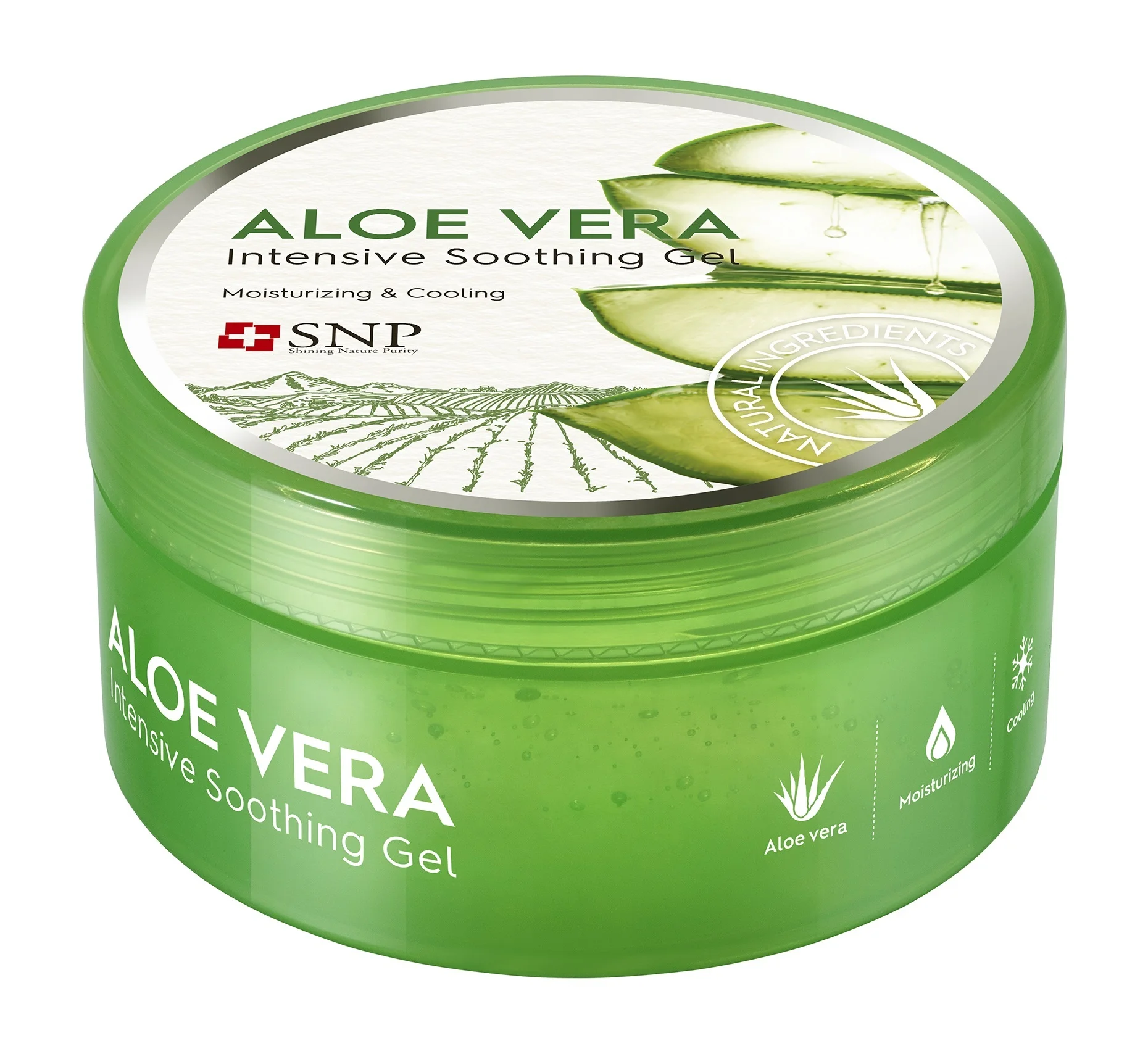 SNP Aloe Vera Gel Гель для лица и тела алоэ вера смягчающий увлажняющий освежающий, 300 г