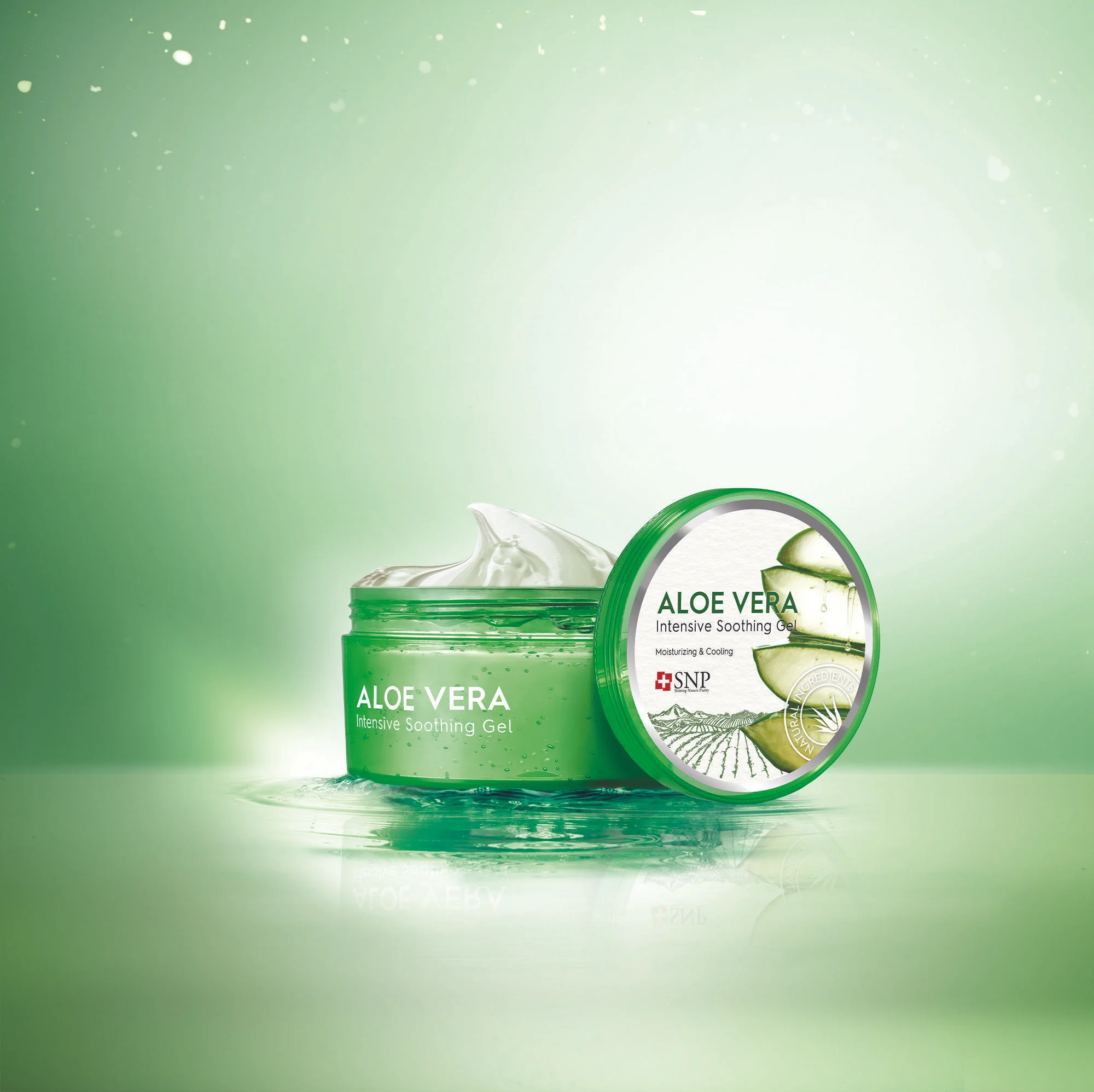 SNP Aloe Vera Gel Гель для лица и тела алоэ вера смягчающий увлажняющий освежающий, 300 г
