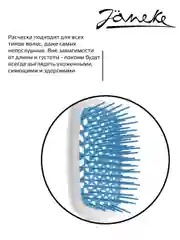 Janeke Щетка для волос пластиковая арт. SP226BIA TSE