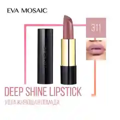 Eva Mosaic Губная помада Deep Shine увлажняющая, 4,5 г, 311 Бархатная Роза
