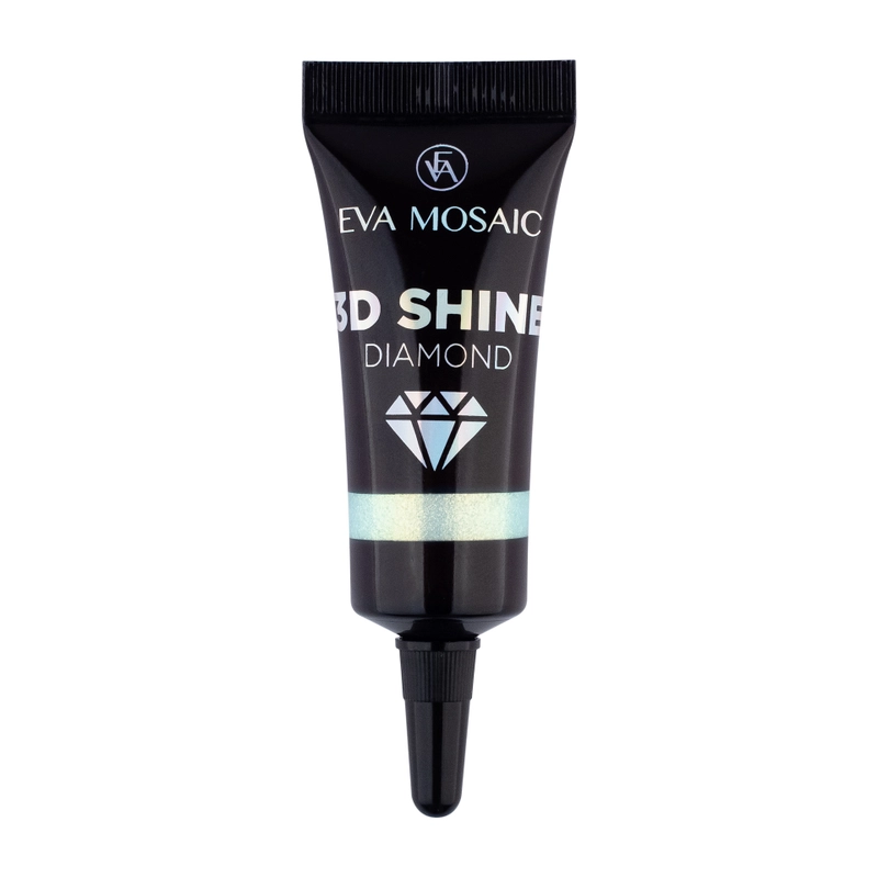 Eva mosaic Глиттер для лица 3D Shine Diamond гелевый, 5 мл, Аквамарин