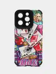Разноцветный чехол для айфона на iPhone 15, Pro, Pro Max, Plus