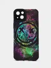 Угольный чехол для айфона на iPhone 15, Pro, Pro Max, Plus