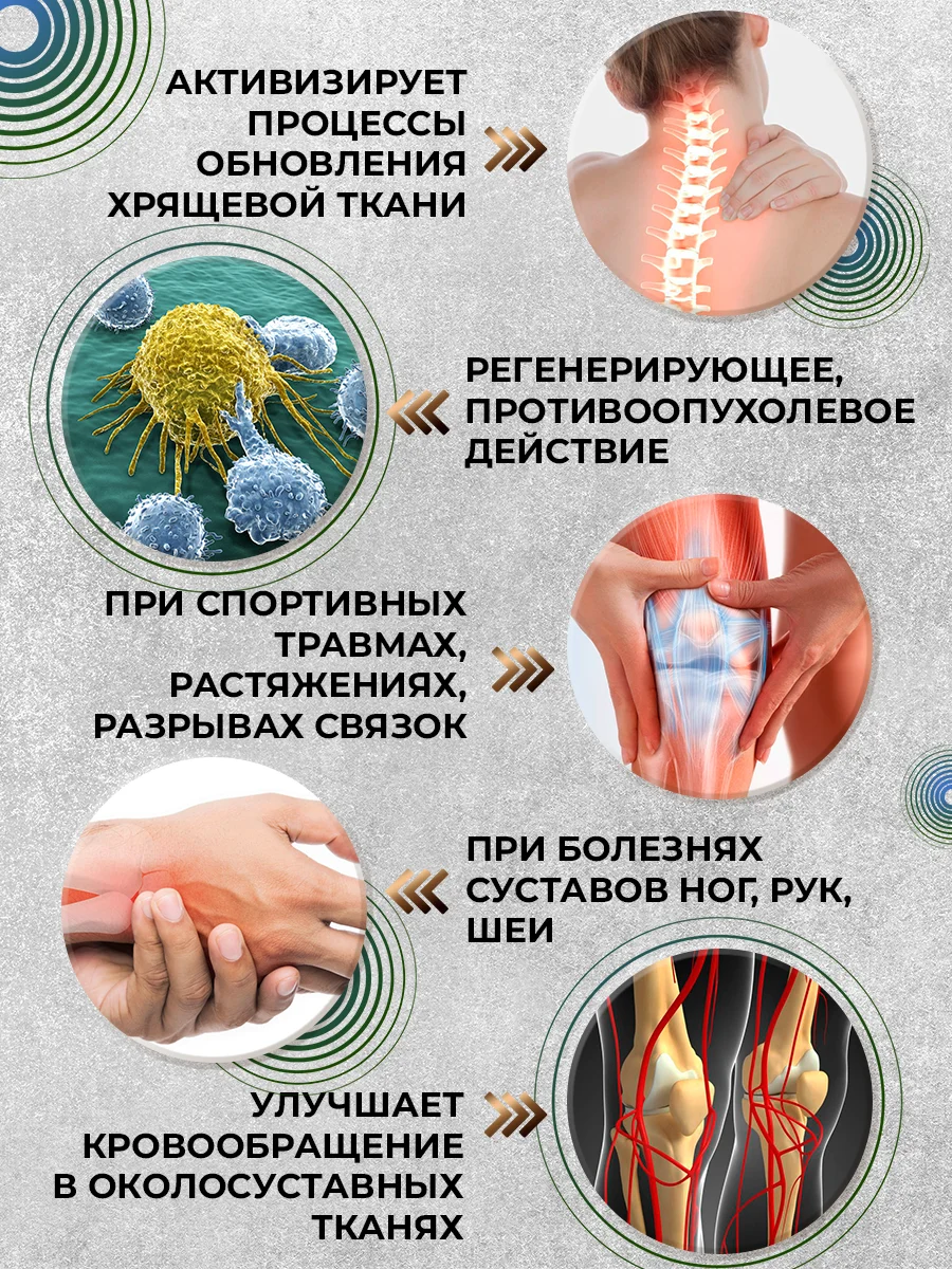 Экстракт "окопник" мазь для суставов, от боли в позвоночнике, укрепляет кости/100 г