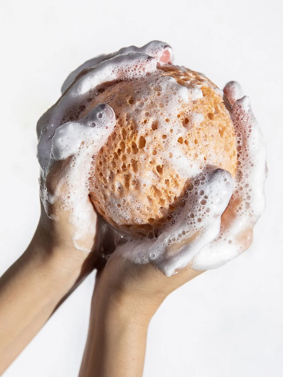 Soap Infused Bath Sponge Спонж с мылом многоразовый