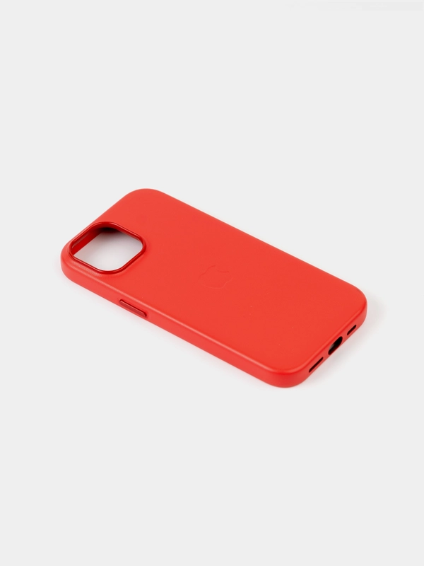 Кожаный чехол для iPhone 14 Leather Case с MagSafe