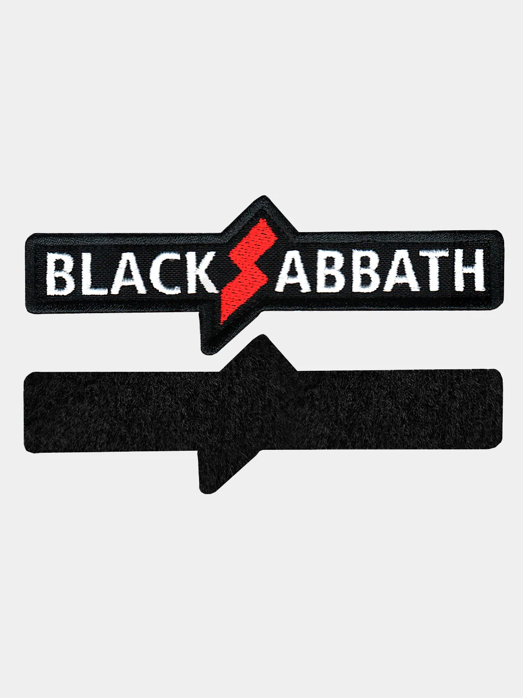 Черный нашивка шеврон на одежду Black Sabbath, на липучке