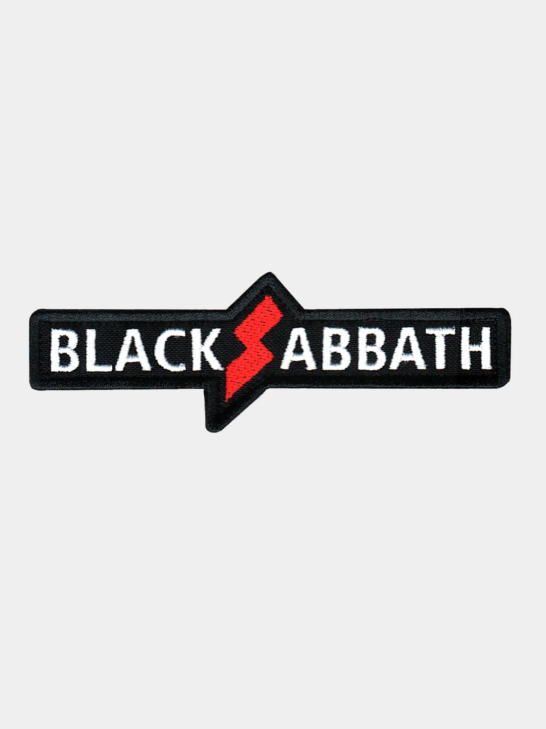 Черный нашивка шеврон на одежду Black Sabbath, на липучке