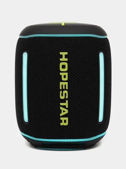 Черный портативная Bluetooth колонка HOPESTAR P63 с RGB подсветкой, TWS, Premium