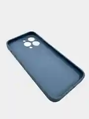 Голубой чехол для айфон со стеклянной панелью iPhone 11, 12, 13, 14, Pro, 12 Pro Max, 14 Pro