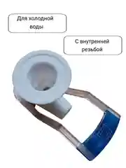 Синий краны для кулера горячей и холодной воды универсальные с внутренней резьбой