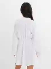 Белый платье хлопковое, свободной посадки