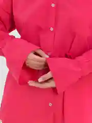 Фуксия рубашка женская оверсайз