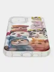 Бордовый чехол для iPhone 11, 12, 13, 14, 15 Pro, 12 / 13 / 14 /15 Pro Max, XR, X/XS с принтом