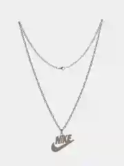 Серый металлик подвеска цепочка с логотипом "Найк", "Nike", "Vans", "Пикачу"