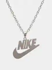 Серый металлик подвеска цепочка с логотипом "Найк", "Nike", "Vans", "Пикачу"