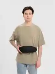 Черный поясная сумка бананка на Новый год