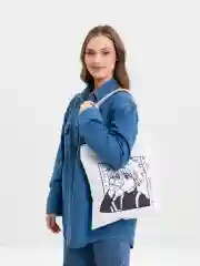Белый сумка женская повседневная шоппер на подарок