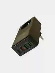Розетка сетевая LP H5011 с 3 USB, разъём Type-C с быстрой зарядкой 40W
