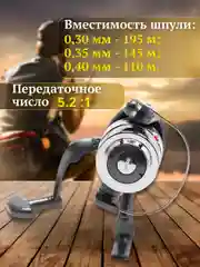 Тёмно-зелёный катушка для спиннинга XS 40B, рыболовная, безынерционная, фидерная карповая