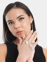 Кольцо женское двойное