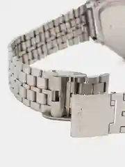 Серебряный часы электронные металлические