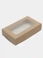 Картонная коробка с окном для продуктов, 20х12х4
