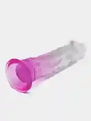 Розовый гибкий фаллоимитатор - 20,5 см