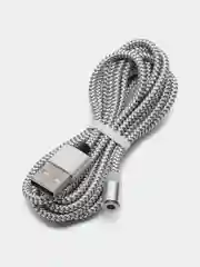 Серебряный на выбор кабель, магнитный коннектор, micro USB, type C, Apple lightning