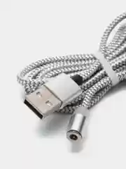 Прозрачный на выбор кабель, магнитный коннектор, micro USB, type C, Apple lightning