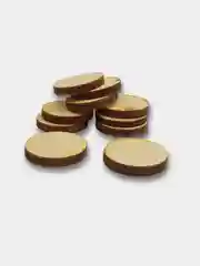 Заготовка для творчества кружки из фанеры 3 см 10 штук