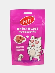 Хрустящие подушечки TiTBiT Biff для кошек, с паштетом из баранины, 60 г