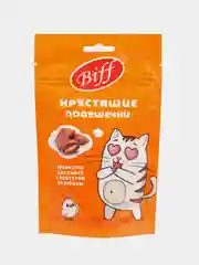 Хрустящие подушечки TiTBiT Biff для кошек, с паштетом из курицы, 60 г