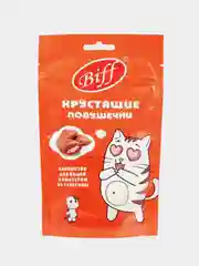 Хрустящие подушечки TiTBiT Biff для кошек, с паштетом из телятины, 60 г