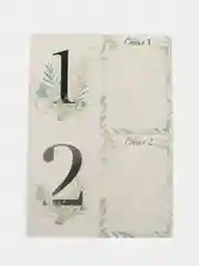 План рассадки гостей на свадьбу 10,5*14,8 см