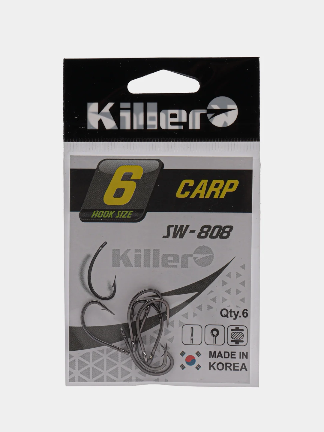 Хром крючки рыболовные Killer карповые
