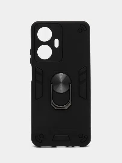 Чехол для Realme C55 / Реалми С55 с металлической подставкой