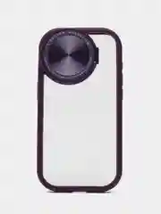 Фиолетовый чехол для iPhone 15, 15 Plus, 15 Pro, 15 Pro Max с зеркалом
