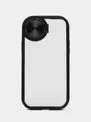 Черный чехол для iPhone 15, 15 Plus, 15 Pro, 15 Pro Max с зеркалом