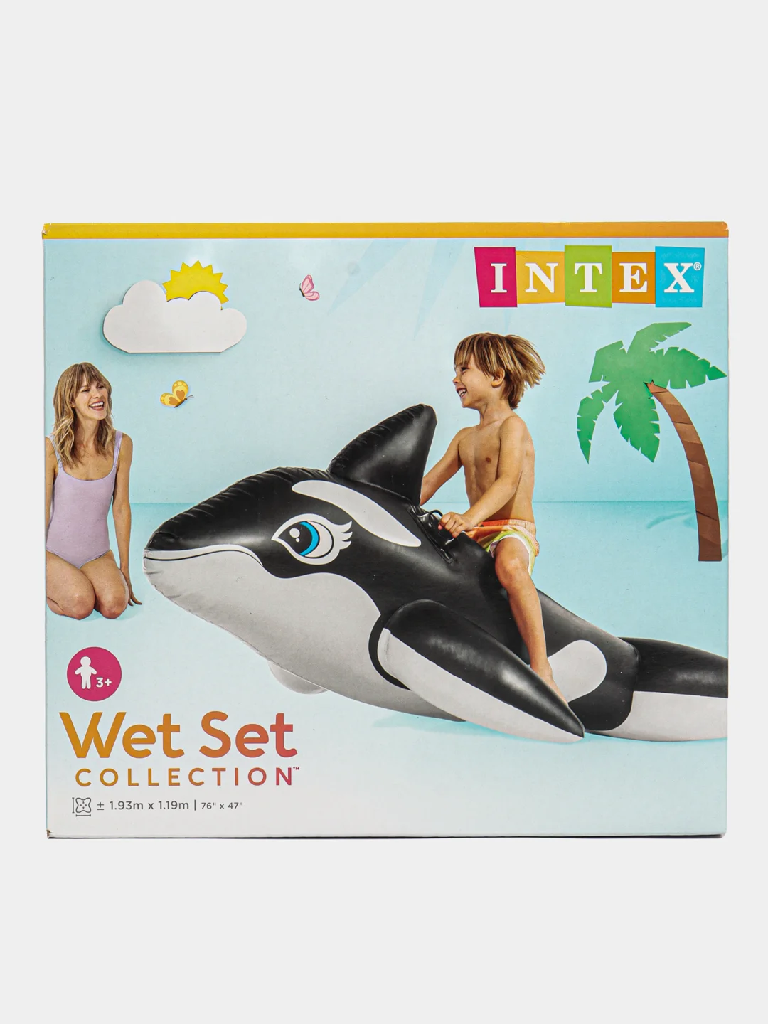 Игрушка для плавания Касатка, 193 х 119 см Intex
