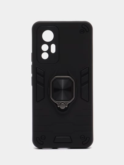 Чехол противоударный для Xiaomi 12 Lite, Сяоми 12 Лайт с металлической подставкой