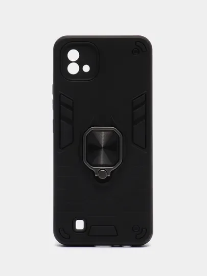 Чехол противоударный для Realme C11 2021 / C20 (Реалми С20), с металлической подставкой