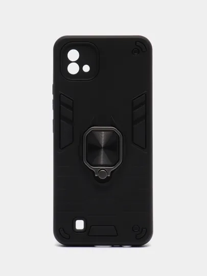 Чехол противоударный для Realme C11 2021 / C20 (Реалми С20), с металлической подставкой