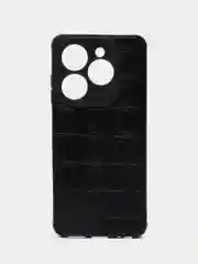 Черный чехол для Tecno Spark GO 2024 / Spark 20 / 20C, Infinix Smart 8, силиконовый, под кожу