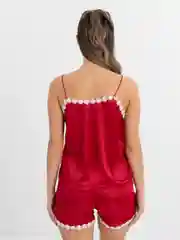 Вишнёвый пижама женская