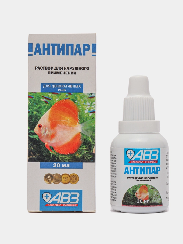 Раствор для аквариумных рыб "Антипар", антипаразитарный, 20 мл