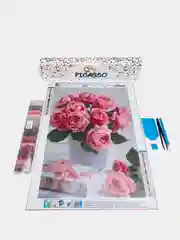 Конфетный алмазная мозаика 30х40 см "Цветы"  без подрамника