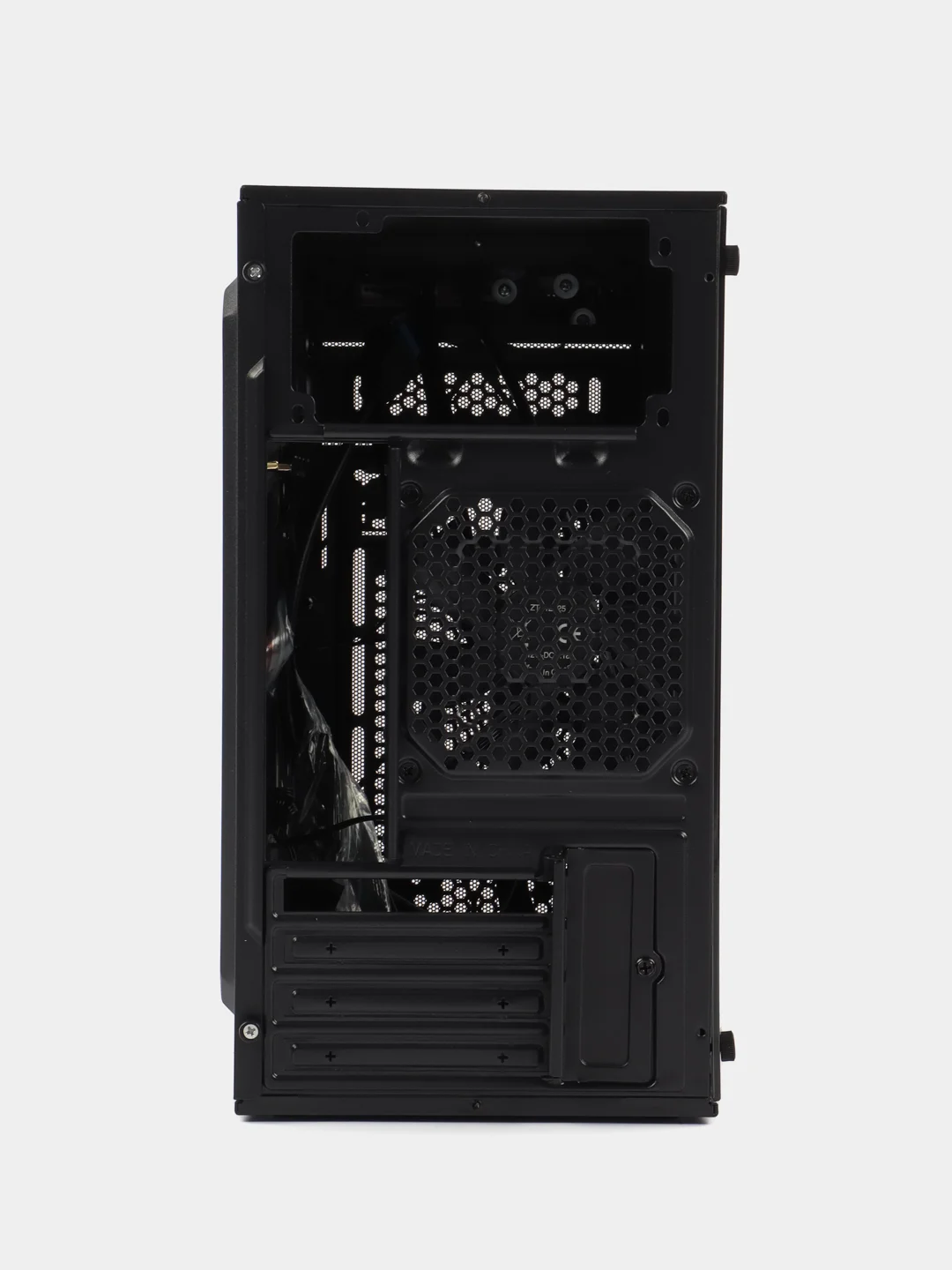 Корпус mATX Aerocool CS-107-A-BK-v1, Mini-Tower, без БП, черный